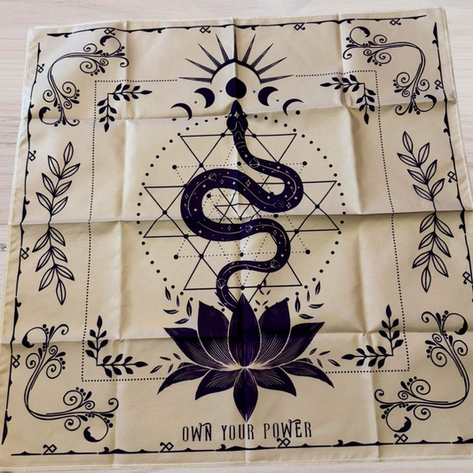 Moon, Snake, & Lotus Altar Cloth